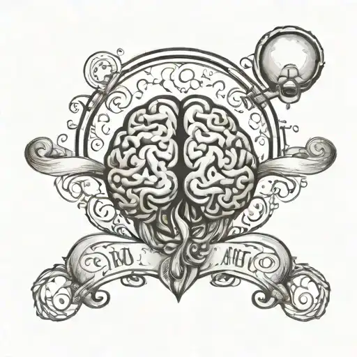 Brain And Heart With Balance Word