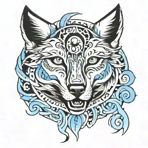 Spirit Wolf With A Scroll Under Neith Saying Micheal Sullivan 1983-2015