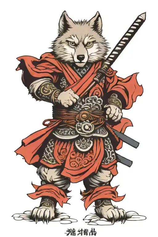 Wolf Christian Samurai