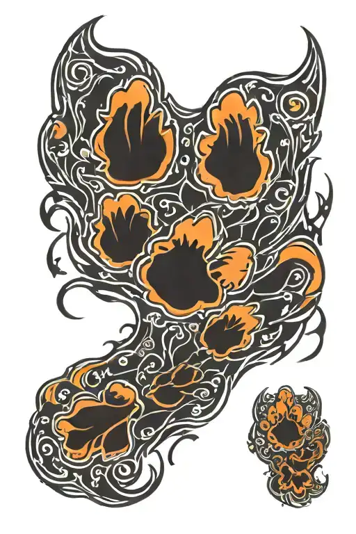 Clemson Tiger Paw Print