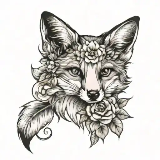 Fox Female Flower Feminine