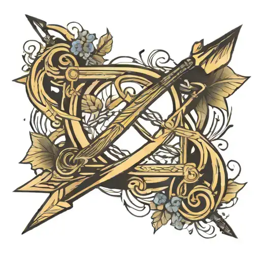 Arrow And Infinity Symbol Intertwined