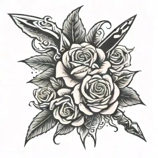 Knife And Rose Growing