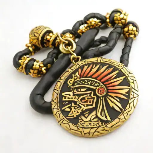Aztec Warrior Necklace Wrapped Round