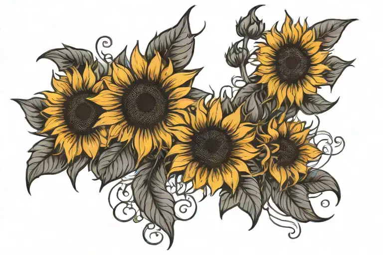 Black Sunflowers