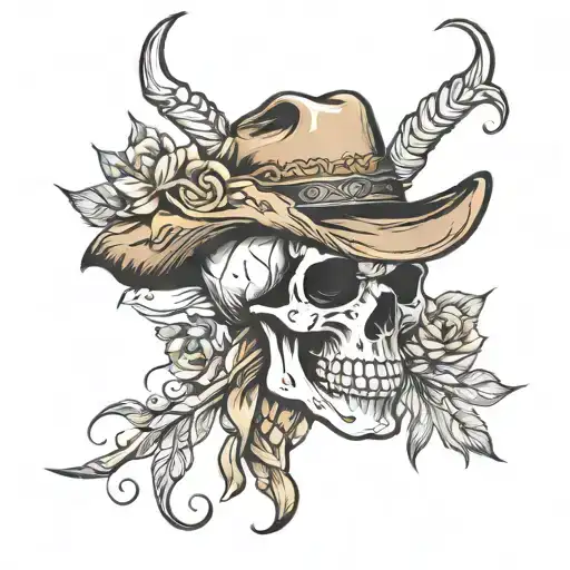 Rustic Western Skull
