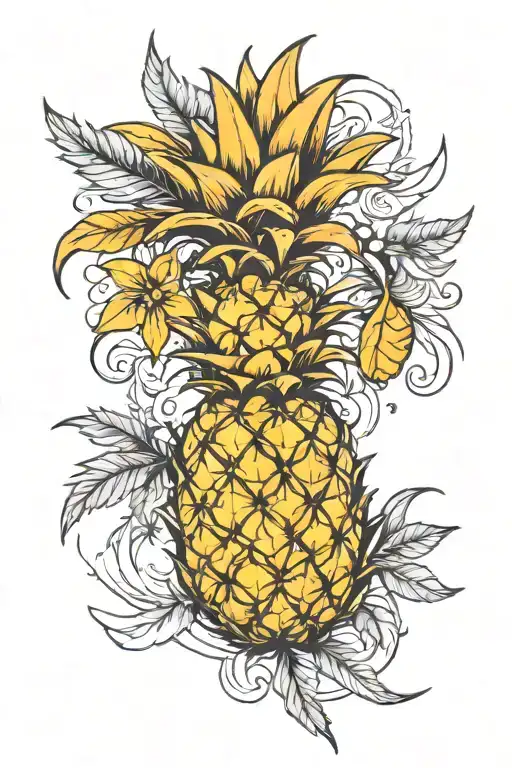 Sketch Like Pineapple In The Scorpio Zodiac