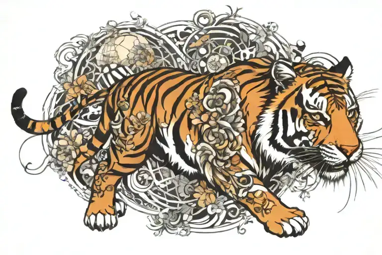 World Map Tiger