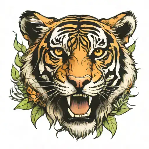 Tiger In Jungle