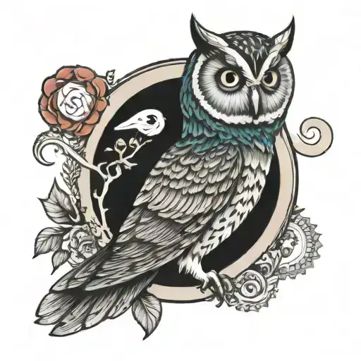 Owl With Twin Peaks Ring