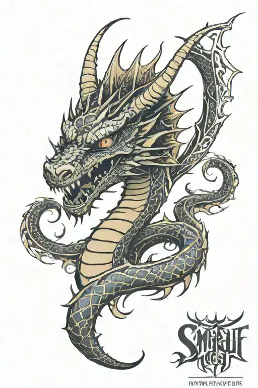 Smaug Dragon Front View