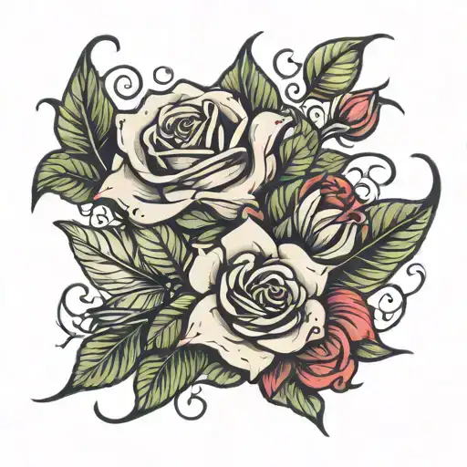 Rose And Lilly Wrapped