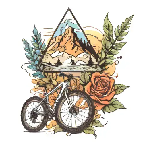 Mountain Biking And Hiking And Cone