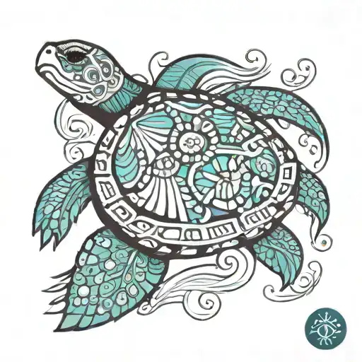 Polynesion Turtle Wearing