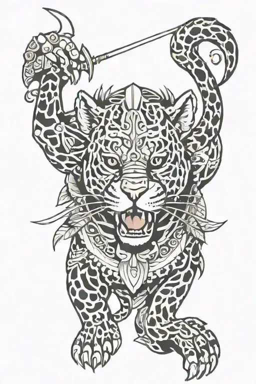 Belizean Jaguar Warrior