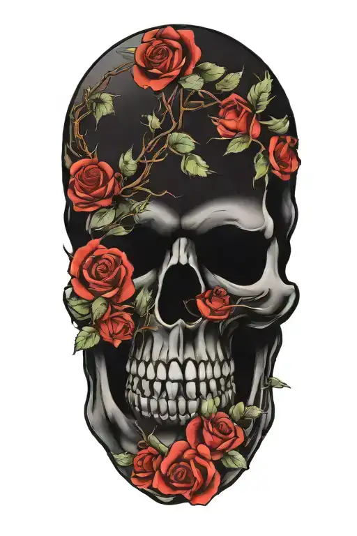 Skull And Roses