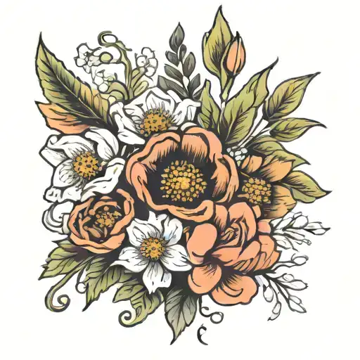 Birth Flower Bouquet