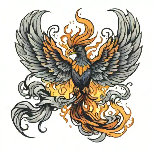 Phoenix Rising From Ashes