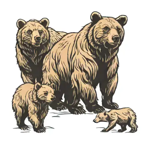 Bear Family Each Smaller