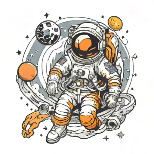 Astronaut With Black Hole