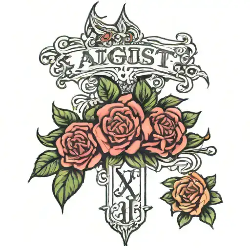 August 4 1946 Roman Numerals And Jeannie Kramer In Cursive