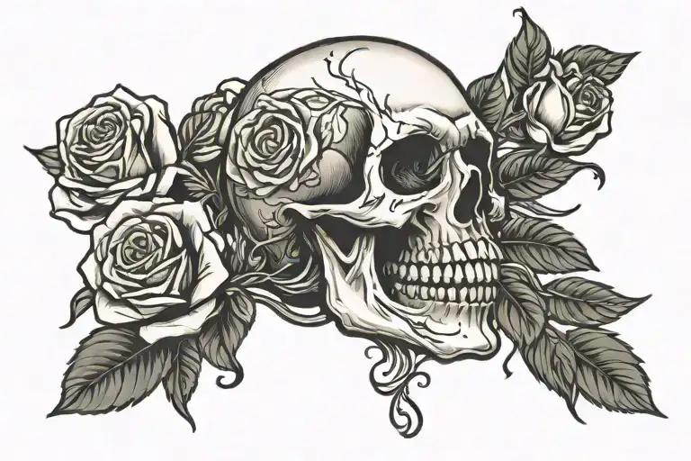 Skull And Roses
