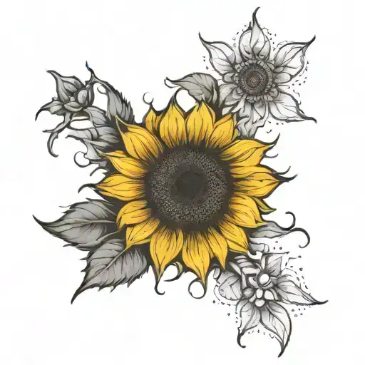 Sunflower With One Petal Missing