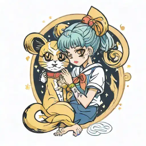 Kirara Playing With Sailor Moon Watch