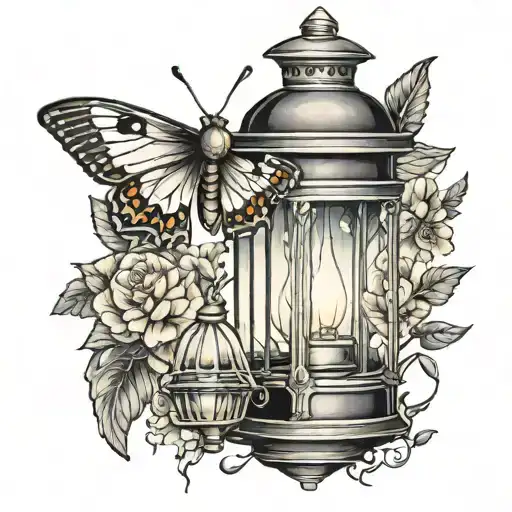 Lantern And Moth