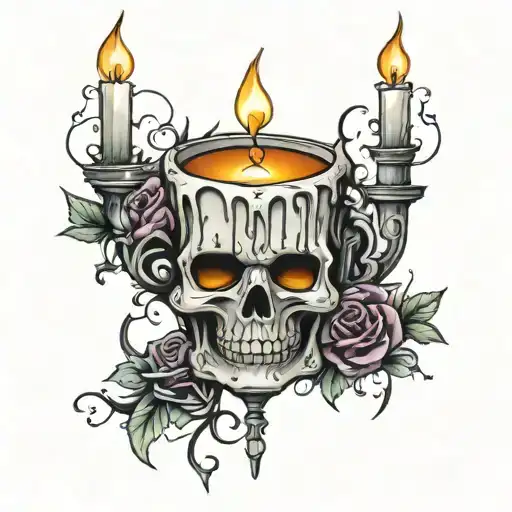 Gothic Candle Melting