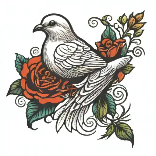 Dove Tattoo Designs Around Verse Ideas Based