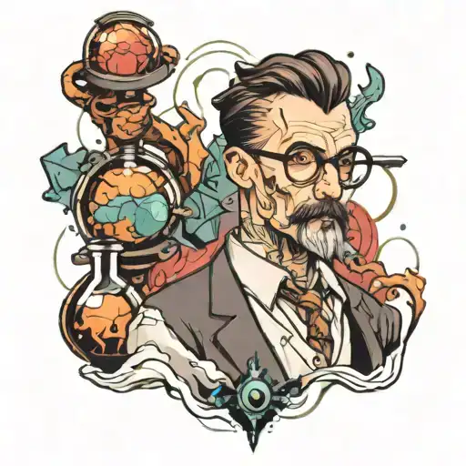 A Scientist Guy Looking Mysterious