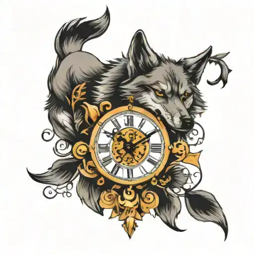 Wolf And Clock