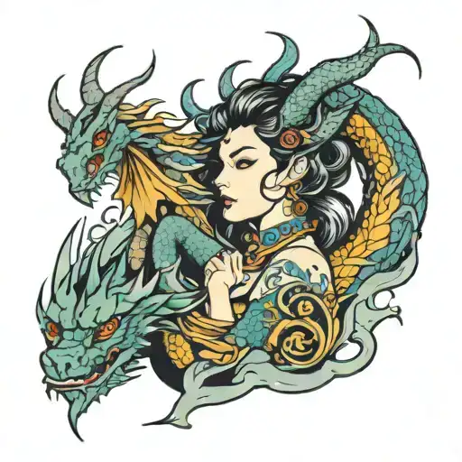 Woman Dragon