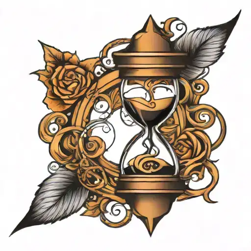 Infinity Symbol And Hourglass