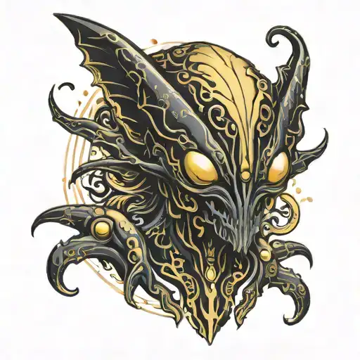 Black And Gold Alien