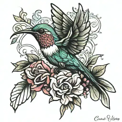Humming Bird On Crown