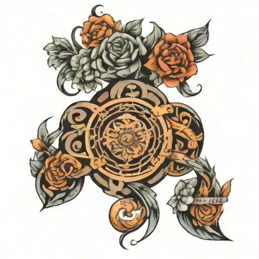 Unique Meaningful Circle Tattoo On Chest Tattoo Design