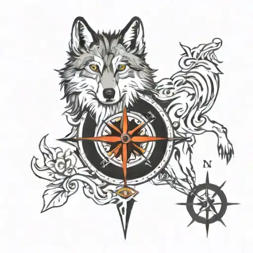 Compass And Wolf