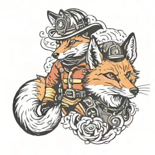 Fireman And Fox