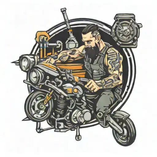 Car Mechanic Working