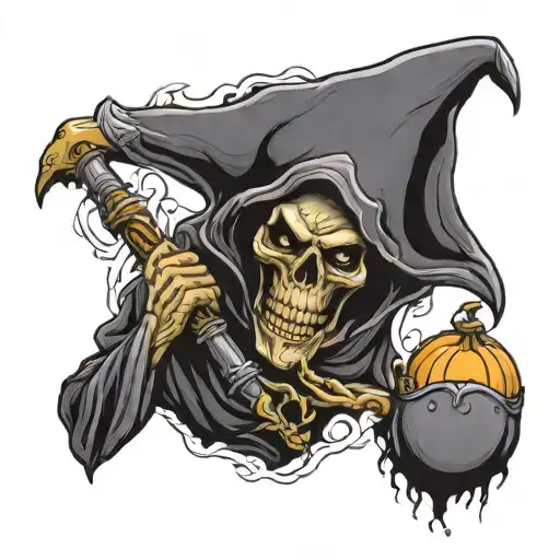 Grim Reaper With Let Your Faith Be Bigger Than Your Fear