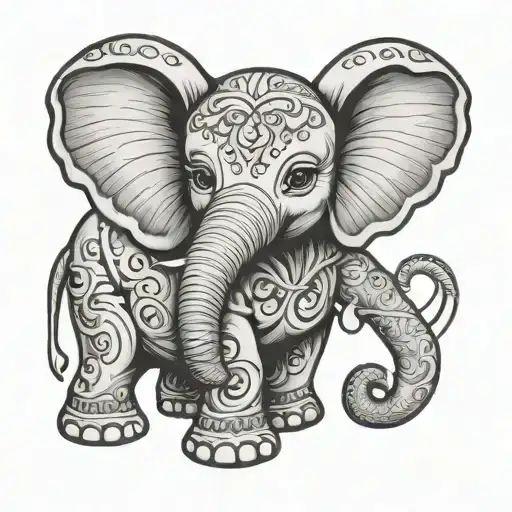 Emmalyn Angel Baby Elephant