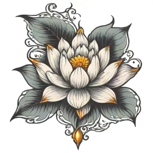 Divine Lotus With A Gem