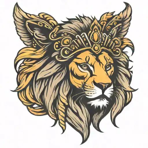 Lion Headress Warrior Princess Crown