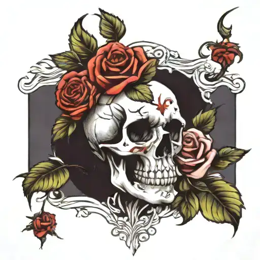 Skull And Roses