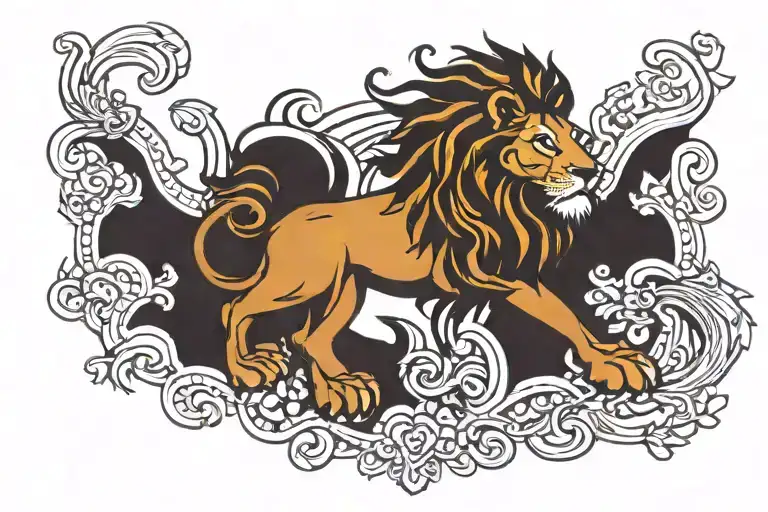 Lion Scales Balancing Life