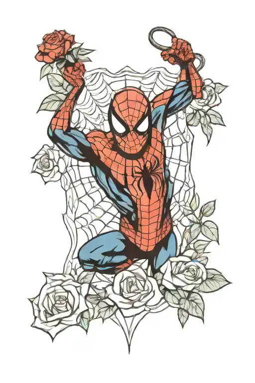 Spider Man With Rose