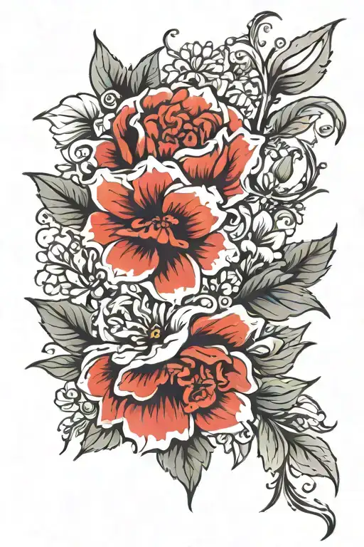 Floral Background And