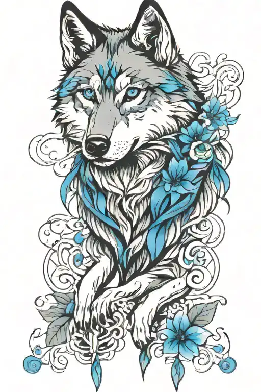 Wolf Blue Eyes